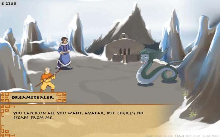 Cartoon Play: Four elements trainer part 15 (Book 1 water) (Slave route)