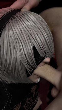 Çifte penetrasyonlu grup sekste Neir Automata'dan 2b