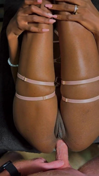 Ass to Creamy Pussy to Ass - Petite Ebony Anal Creampie