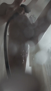 Tight Hairy Pussy Pissing in the Shower
