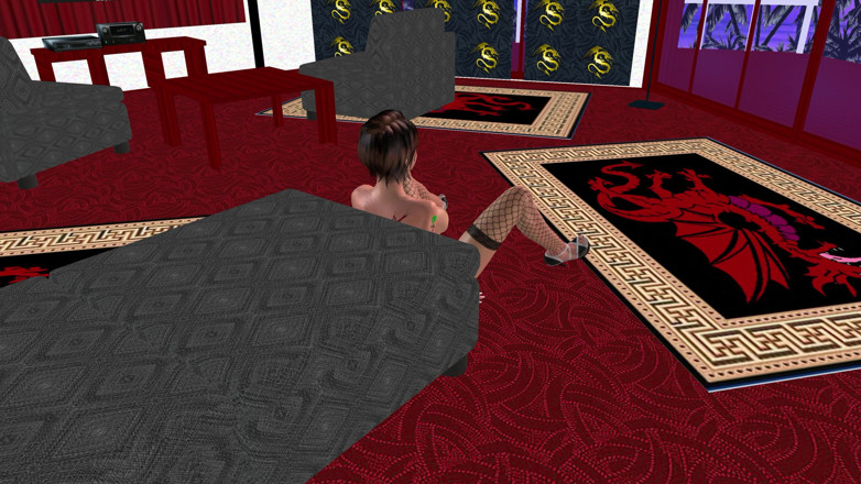 RenderLust: Animované 3D kreslené porno - krásná dívka masturbuje s mrkví na podlaze...