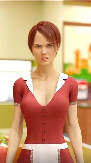 Miss Kitty 2K: University of Problems 58 - Showing off Her Tits by Misskitty2k
