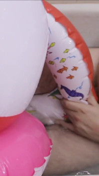 Badezimmer mit aufblasbares