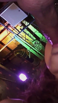 Skinny Asian Teen getting Cumshot from Big Cocks at Sex Party