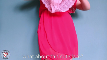 MyLovelyDove: Aku lagi asik masturbasi pakai celana dalam sambil ganti baju...