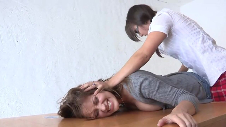 American Idol X: Dominative lesbian plays with friend