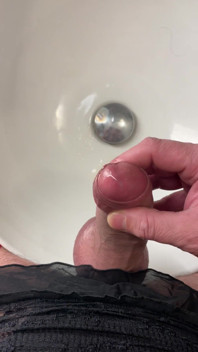 Close up Cum in Sexy Suit