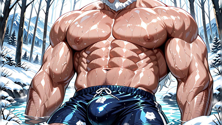 Erotic Man: Ai Stiliga män med fina muskulösa kroppar icke-nakna retas