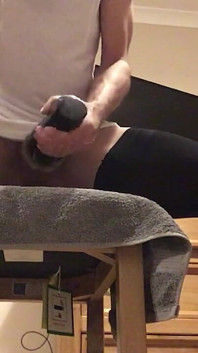 prostate_play - travesti frotando con vibrador - semen como lubricante - Fleshlight