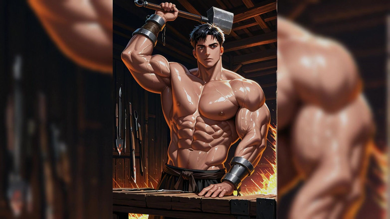 Erotic Man: Sexy Gay Iron Workers Ai Slideshow