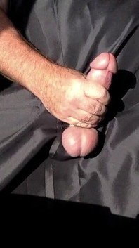 Me Jerking of Through a Black Curtain