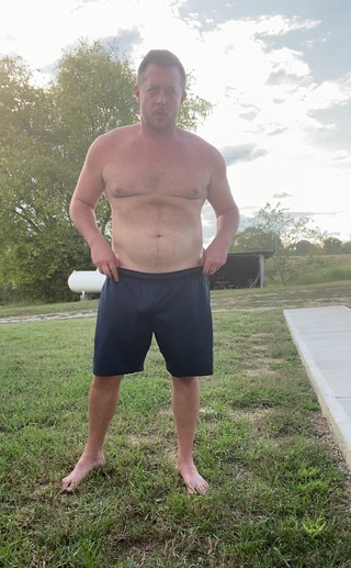 Grant Acres: Daddy Cums in Stinky Gym Shorts After Workout