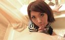 Pure Japanese adult video ( JAV): Cô gái tóc nâu Nhật Bản thổi một con cu...