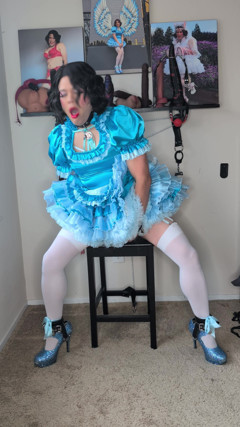 Sissy Candy Playing with Dildos Part 1