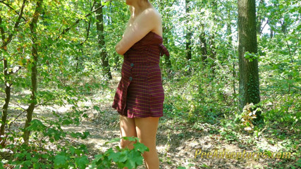 Pee Adventures: Changing wet clothes outdoor and desperate to pee