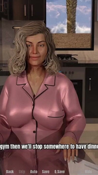 Babiččí dům # 03 - Blondýna s velkým zadkem creampie anální sex - 3D animovaná porno hra