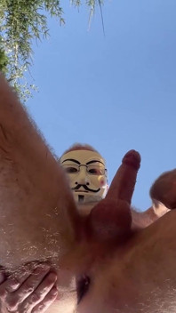 Outdoor Masturbation in the Forest, Bottom Detail View
