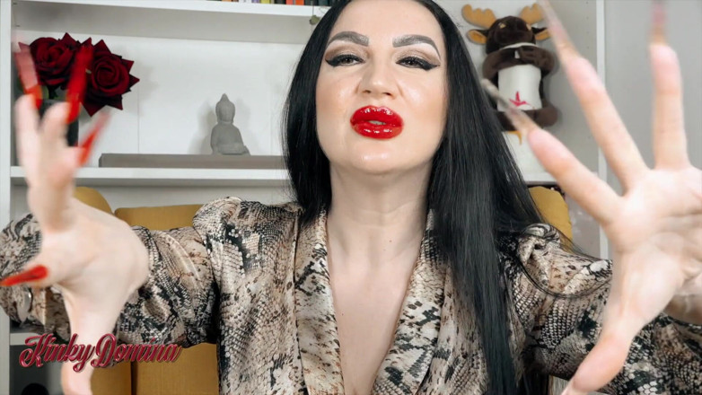 KinkyDomina: Romanian teacher charms you with her red lipstick