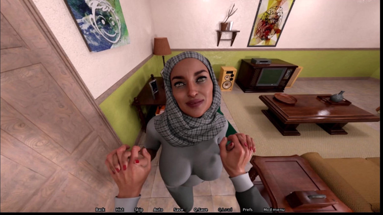 Kitty Gamer: Babcia House 1 Nana Pozwól mi zostać z nią i zaczął...