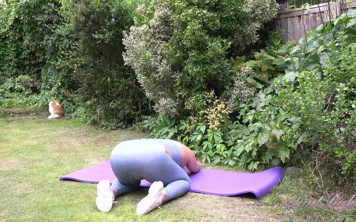Aunt Judy's: Ajjdys - Busty Blonde MILF Eva May - Hot Outdoor Yoga Workout