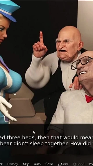 Naughty gameplays: Hot Nurse - Sexy Blonde Nurse Fucked by Horny Old Man - 3D...