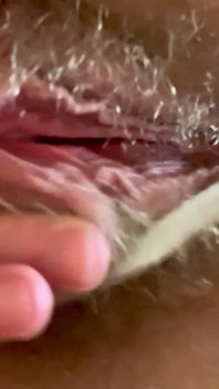 Cspot Sneak Peek of Dripping Hairy Pussy From Below