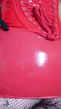 Amazing Big Ass Tease with Latex Outfit