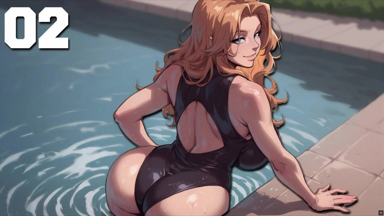 AVNTeller: Моя новая подруга No2 - красная сводная сестренка показывает свой новый купальник. Вы можете видеть ее большую задницу и большие сиськи