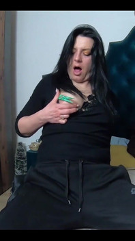 Masturbating