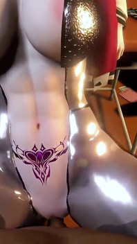 Prsatá digitální diva noční směny - 3D animace Hentai