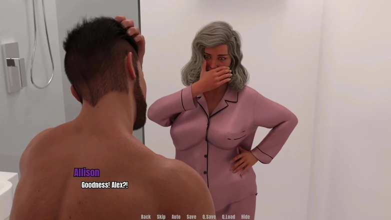 3D Cartoon Porn: Rumah Nenek 4 - Aiko Memberikan Alex A Body-to-body Urutan bogel di...