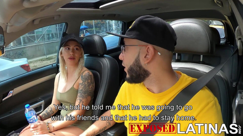 Exposed Latinas: petrisiya kaar men seks karne ke lie apne premi se...
