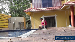 Anjalisingh_sexy: Awek desi di kolam renang dengan abang iparnya dan selepas...