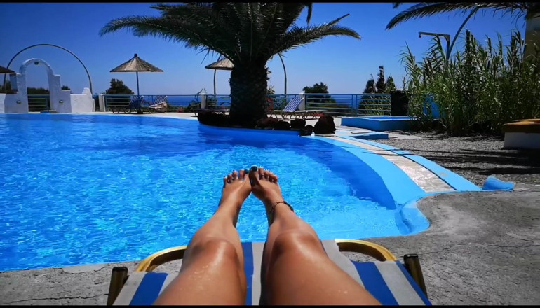 Erotic Tanya: Ignored while I relax at the pool