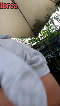 Delicious bubble butt Italian gets big dick in the terrace