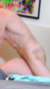 Da un lato il suo culo perfetto, fino a frustate nell'aria