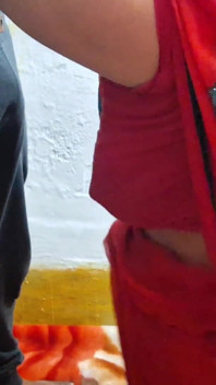 Red Saree Sister in Law Fuck by Brother in Law