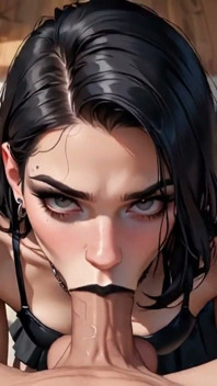 Anime Ai Tattooed Girl Memberi Rakan Blowjob, Yang Dia Tidak Akan Lupakan