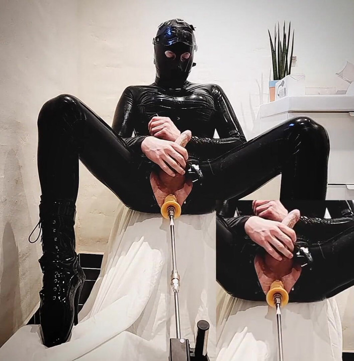 Hooded June: Hot Doll Gets Fuck by Machine and Cums