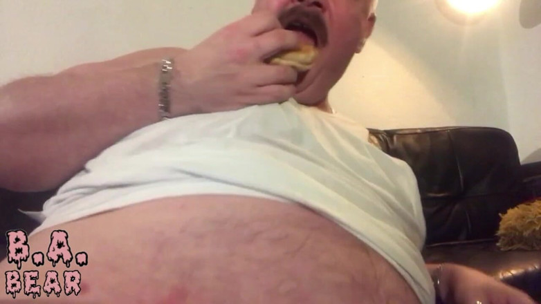 B A Bear: Burger in My Mouth &amp; Dildo in My Ass