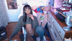 Gooning My Huge Tgirl Dick to Cum on My Face - Vanniall Edging Her BBC to a Thick Self-facial - Full Camshow thumbnail