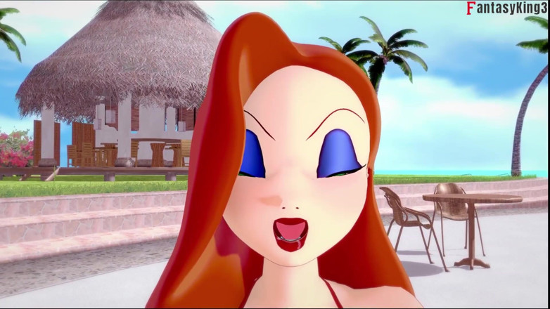 Fantasy king: Jessica Rabbit en bikini, POV
