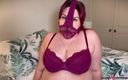 Lacey BBW Bondage: Purple Passion: rajstopy i Purple Gag Extravaganza