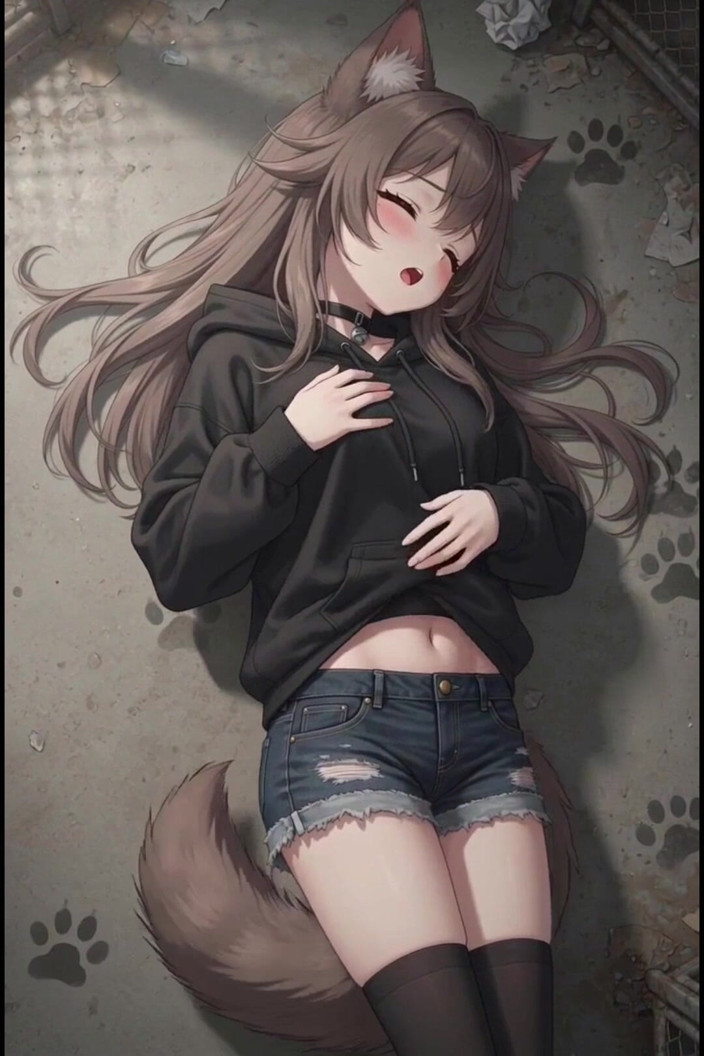 Wertstofsamler: Anime Katzen Mädchen Im Tierheim Ist Die Letzte Die Abgeholt...