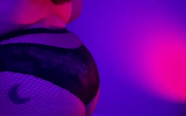 Luna Moongirl: In a Colorful Atmosphere, I Am in Black Lace Underwear...