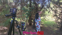 Riderqueen BBW Step Mom Latina Ebony: Riderqueen अकेले, आउटडोर, प्रशंसकों के लिए वीडियो