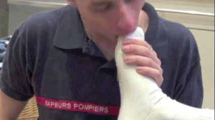 Sneaker gay: Feet submission and fucked by scally boy