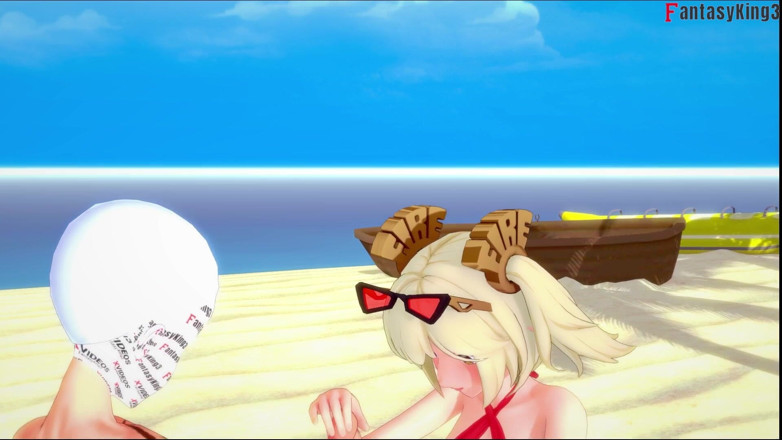 Fantasy king: Burnice bikini plajda sakso - 1 - zensiz bölge sıfır (zzz)