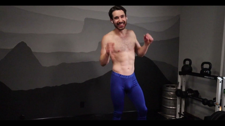 Jay Stroke: Post Workout Strip and Flex and Show off Then Get...