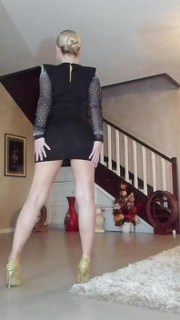 Black Dress Tease